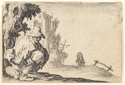 Chłop defekacja autorstwa Jacques Callot