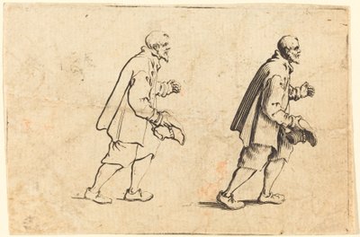 Chłop z Kapeluszem w Ręce autorstwa Jacques Callot