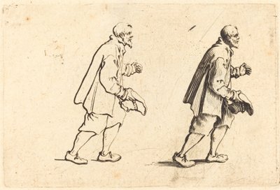 Chłop z Kapeluszem w Ręce autorstwa Jacques Callot