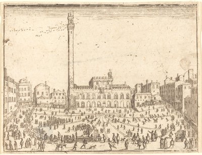 Plac publiczny, Siena. autorstwa Jacques Callot
