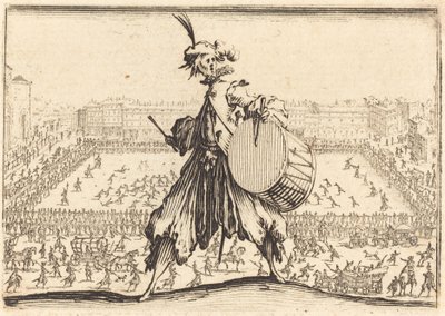 Piazza Santa Croce, Florencja autorstwa Jacques Callot