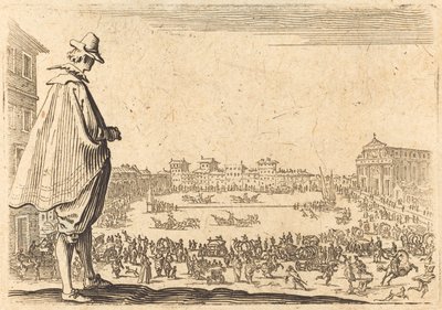 Piazza Santa Maria Novella, Florencja autorstwa Jacques Callot