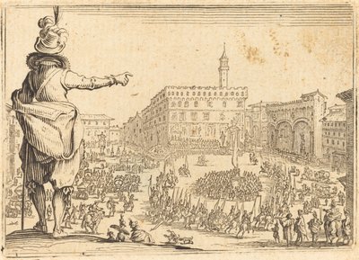 Piazza della Signoria, Florencja autorstwa Jacques Callot