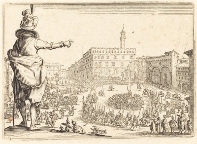 Piazza della Signoria, Florencja autorstwa Jacques Callot