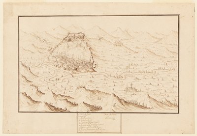 Planometryczny widok Gani autorstwa Jacques Callot