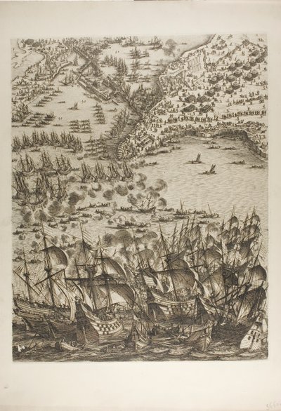 Płyta piąta z Oblężenia La Rochelle autorstwa Jacques Callot
