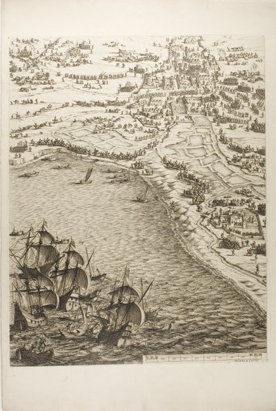 Płyta szósta z Oblężenia La Rochelle autorstwa Jacques Callot
