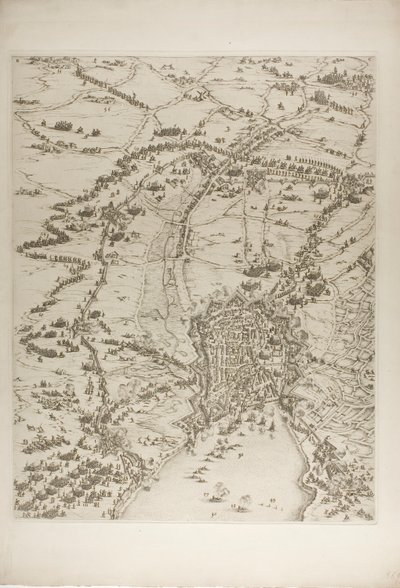Płyta druga z Oblężenia La Rochelle autorstwa Jacques Callot