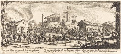 Plądrowanie i spalenie wsi, ok. 1930 r. 1633. autorstwa Jacques Callot