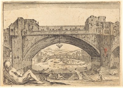 Ponte Vecchio, Florencja autorstwa Jacques Callot