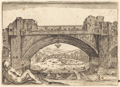 Ponte Vecchio, Florencja autorstwa Jacques Callot