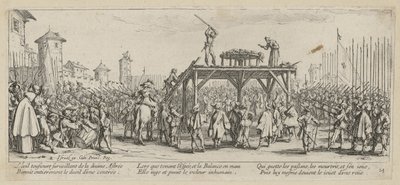 „Rad”, arkusz 14 z serii „Okropności wojny” autorstwa Jacques Callot