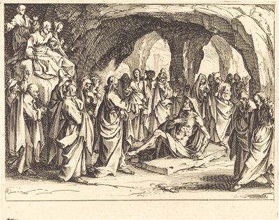 Wskrzeszenie Łazarza autorstwa Jacques Callot