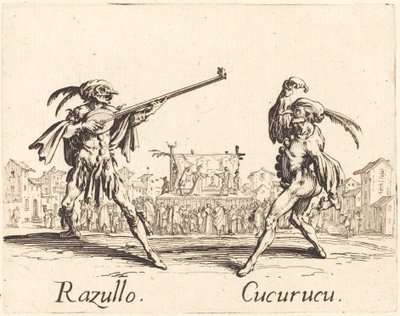 Razullo i Cucurucu autorstwa Jacques Callot