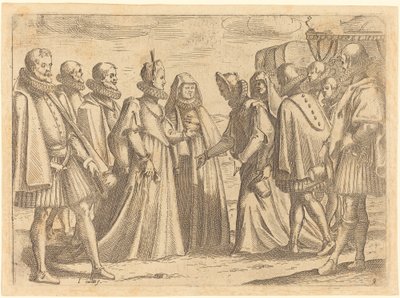 Recepcja w Mantui autorstwa Jacques Callot