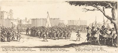 Rekrutacja wojsk autorstwa Jacques Callot