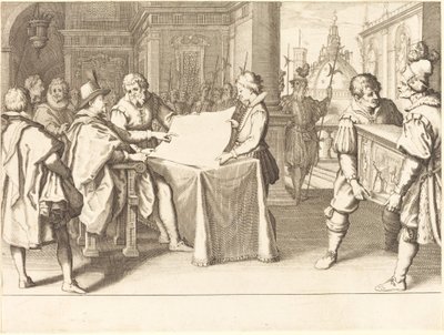 Renowacja katedry we Florencji, ok. 1614. autorstwa Jacques Callot