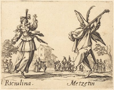 Riciulina i Metzetin, ok. 1930 r. 1622. autorstwa Jacques Callot