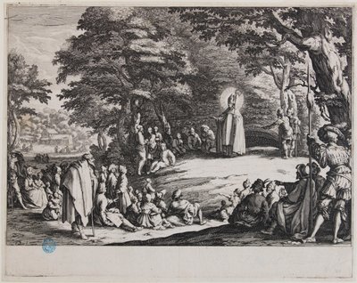 Święty Admond albo święty Mikołaj i święty Seweryn (Lieure 406, Meaume 140) autorstwa Jacques Callot
