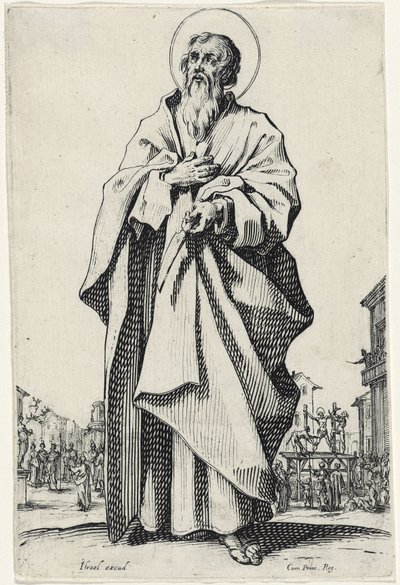 Św. Bartłomiej z Wielkich Apostołów, 1631 autorstwa Jacques Callot