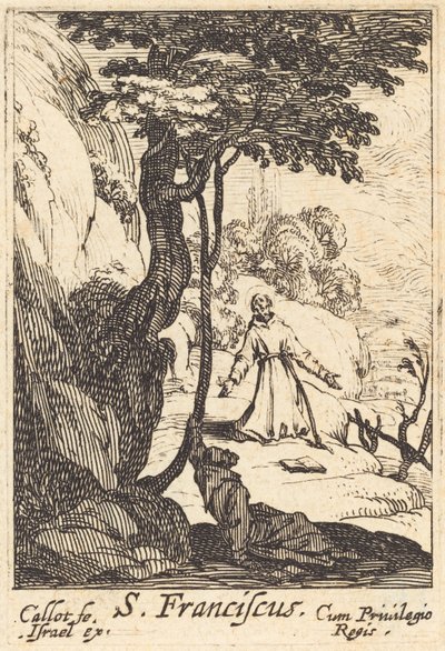 Święty Franciszek, 1592-1635. autorstwa Jacques Callot