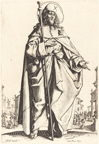 Św. Jakub Wielki autorstwa Jacques Callot