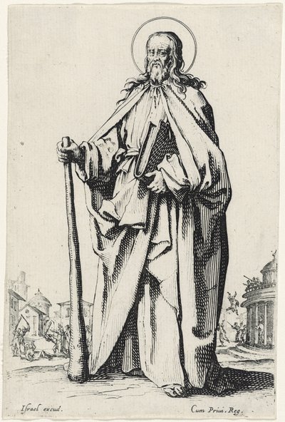 Św. Jakub Mniejszy z Les Grands Apôtres (Wielcy Apostołowie), 1631 autorstwa Jacques Callot