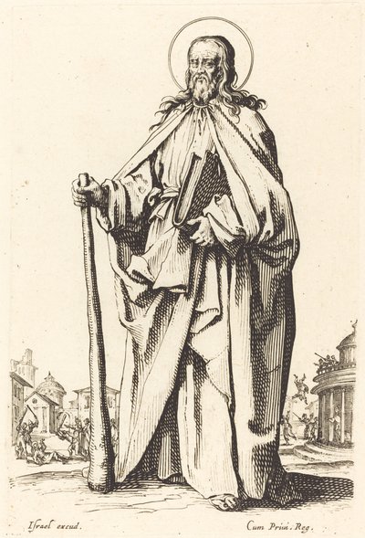 Święty Jakub Mniejszy, opublikowany 1631. autorstwa Jacques Callot
