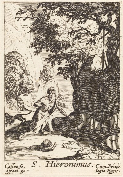 Święty Hieronim autorstwa Jacques Callot
