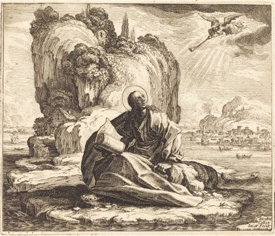 Święty Jan na wyspie Patmos autorstwa Jacques Callot