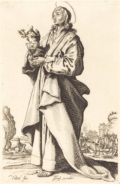 Św. Jan Ewangelista autorstwa Jacques Callot