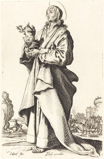Św. Jan Ewangelista autorstwa Jacques Callot
