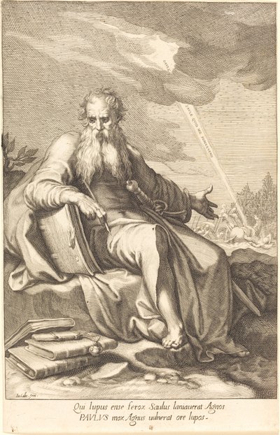 Święty Paweł, siedzący autorstwa Jacques Callot