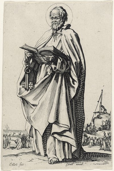 Święty Piotr z Wielkich Apostołów, 1631 autorstwa Jacques Callot