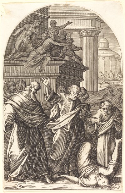 Safira ukarana śmiercią, 16081611. autorstwa Jacques Callot
