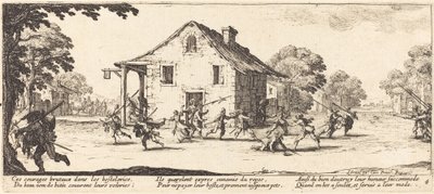 Scena plądrowania autorstwa Jacques Callot
