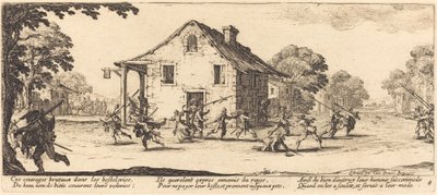 Scena plądrowania autorstwa Jacques Callot