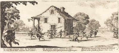 Scena plądrowania autorstwa Jacques Callot