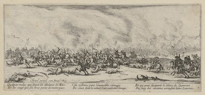Bitwa, strona 3 z serii „Okropności wojny” autorstwa Jacques Callot