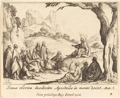 Kazanie na Górze autorstwa Jacques Callot
