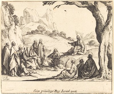 Kazanie na Górze autorstwa Jacques Callot