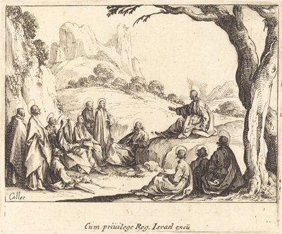 Kazanie na Górze autorstwa Jacques Callot
