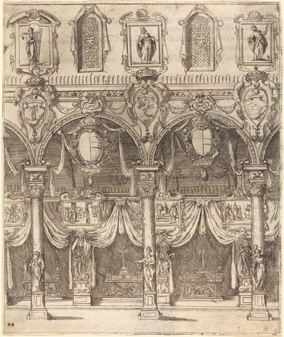 Nawa boczna San Lorenzo, Florencja autorstwa Jacques Callot
