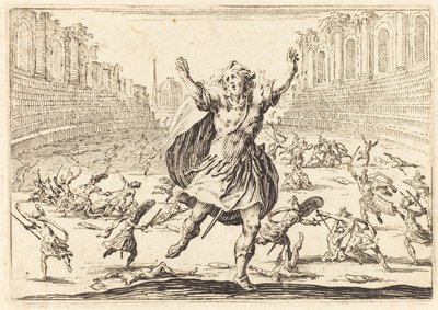Potyczka w rzymskim cyrku autorstwa Jacques Callot