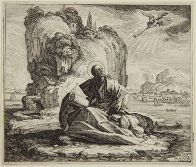 Święty Jan na wyspie Patmos autorstwa Jacques Callot
