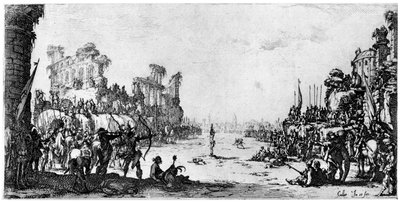 Św. Sebastian, c1605-1630 1924 autorstwa Jacques Callot