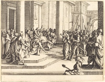 Ukamienowanie Jezusa, 1635. autorstwa Jacques Callot