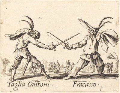 Taglia Cantoni i Fracasso autorstwa Jacques Callot