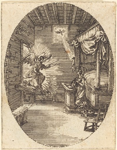 Zwiastowanie. autorstwa Jacques Callot