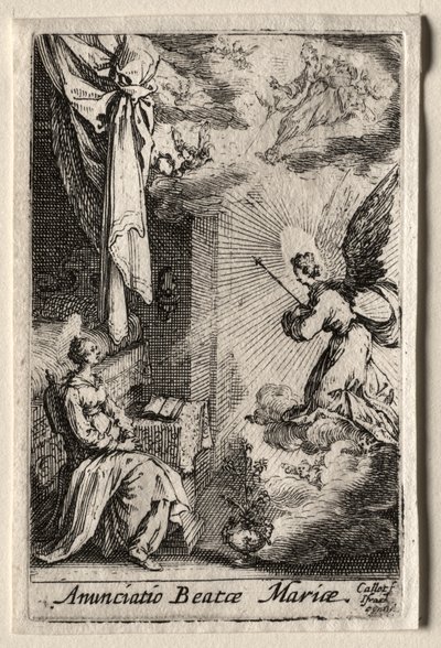 Życie Dziewicy: Zwiastowanie autorstwa Jacques Callot